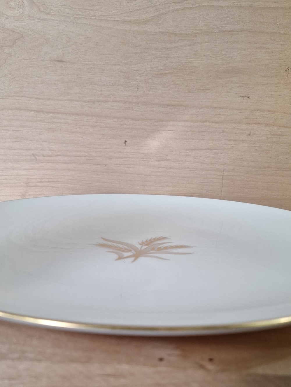 Vintage Lenox China Dinnerplate Wheat pattern Gold Color Rim (R-442)Discontinued - Picture 4 of 7